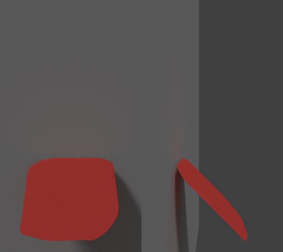 A gif of a simulated fracture propagating upwards with a finite volume of fluid within. The fracture is depicted as a surface, and is shown from the front and from the side.